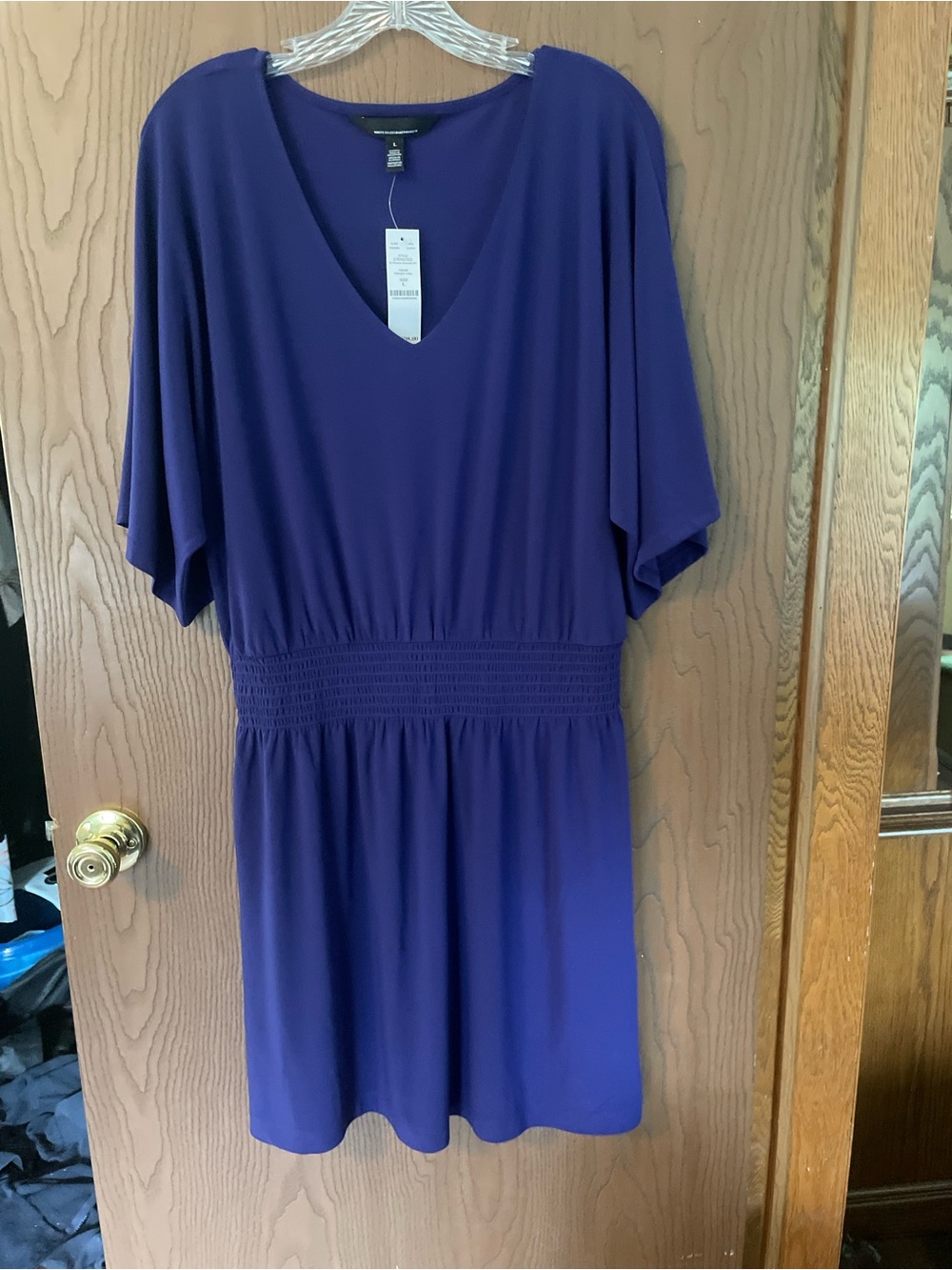 WHBM jersey knit dress. NWT. Size L.